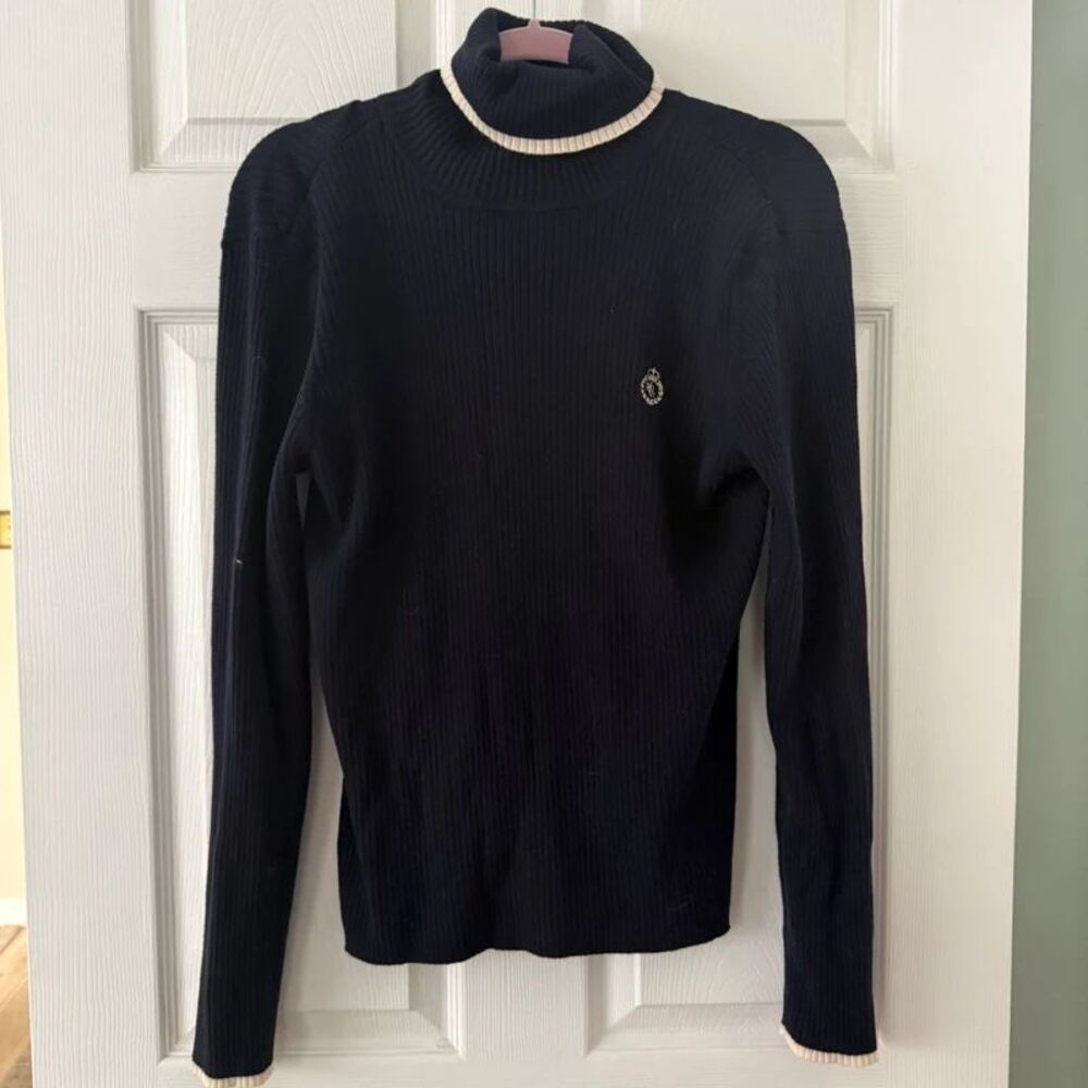 Ralph Laurenblack ribbed turtleneck Size XL